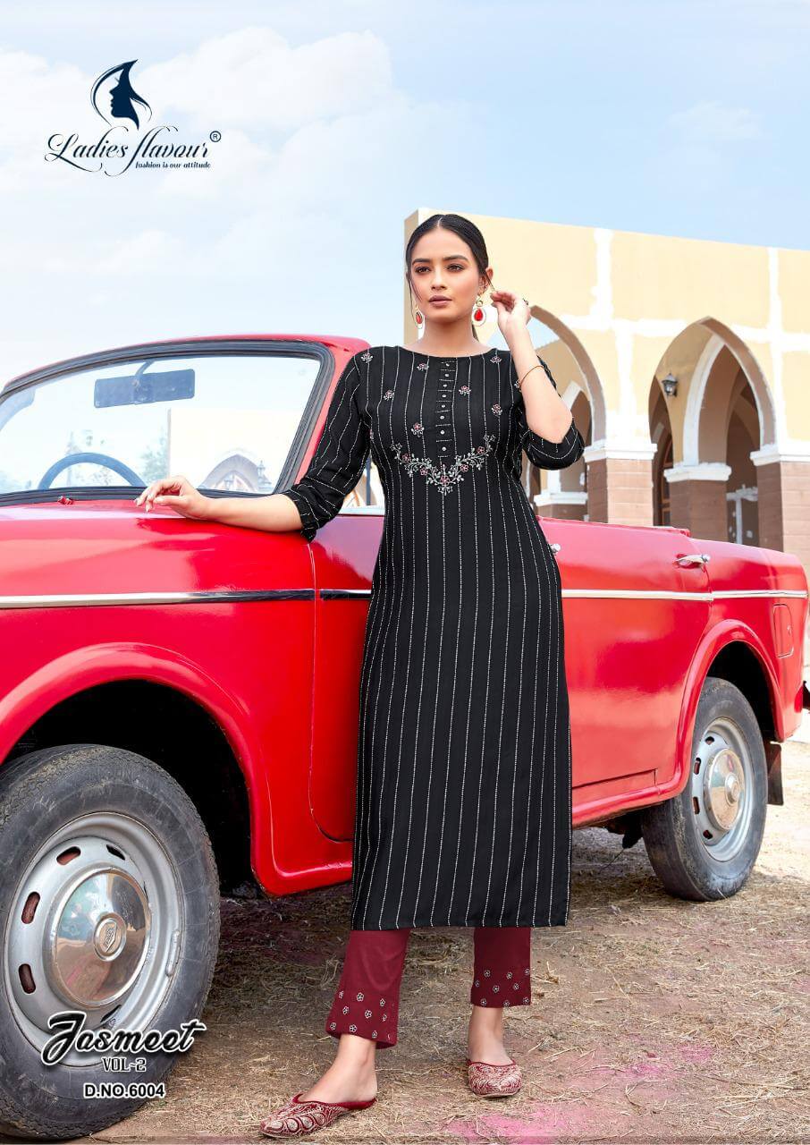 Ladies Flavour Presents  Jasmeet  Vol 2  Kurti With Bottom