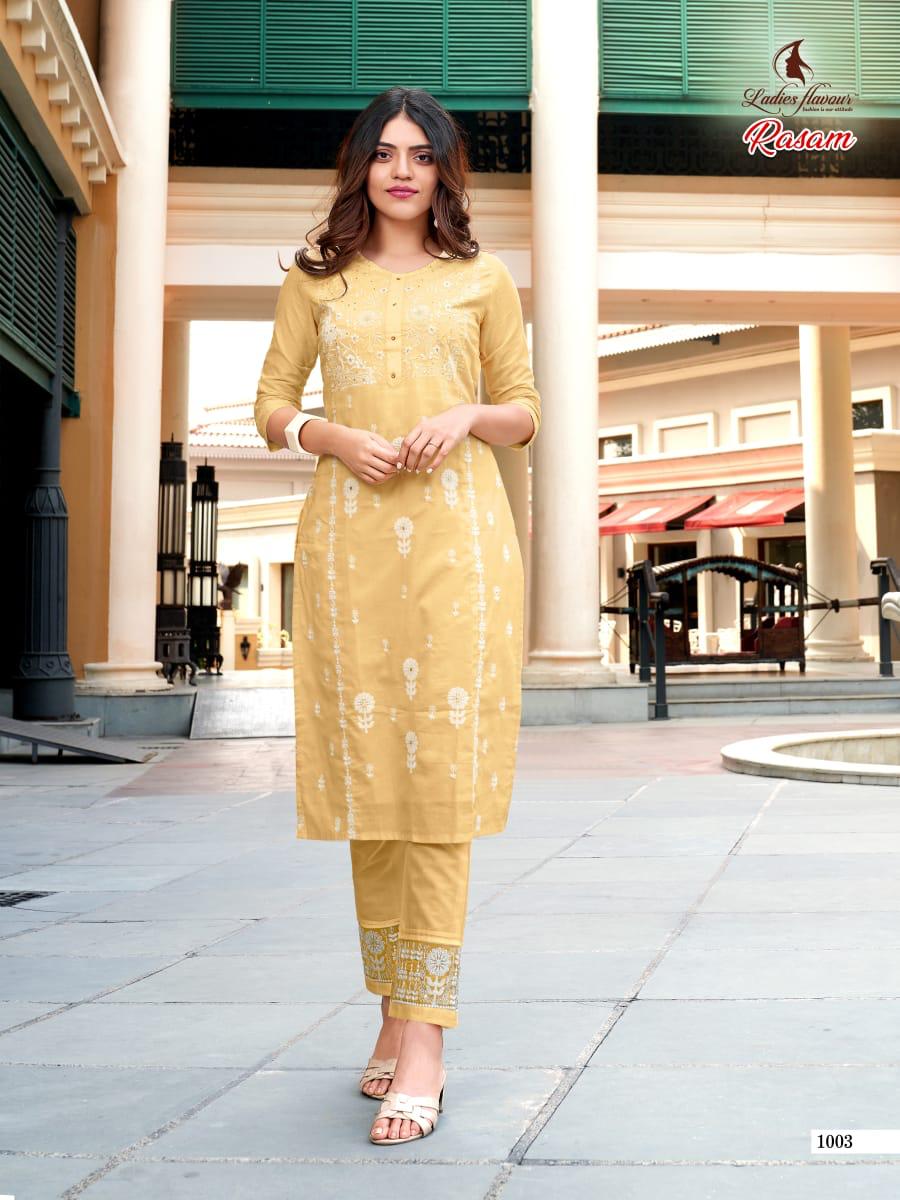 Ladies Flavour Presents  Rasam  Kurti With Bottom Collection