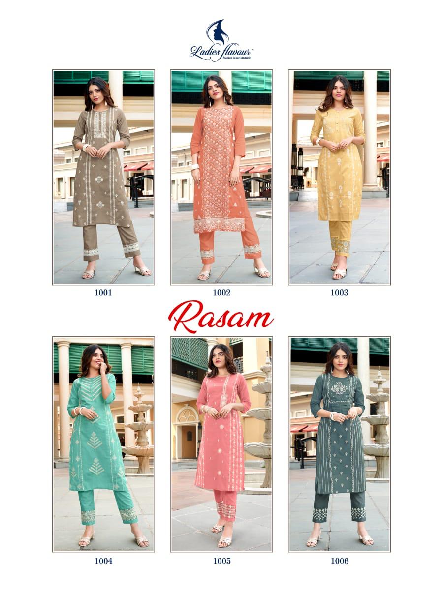 Ladies Flavour Presents  Rasam  Kurti With Bottom Collection