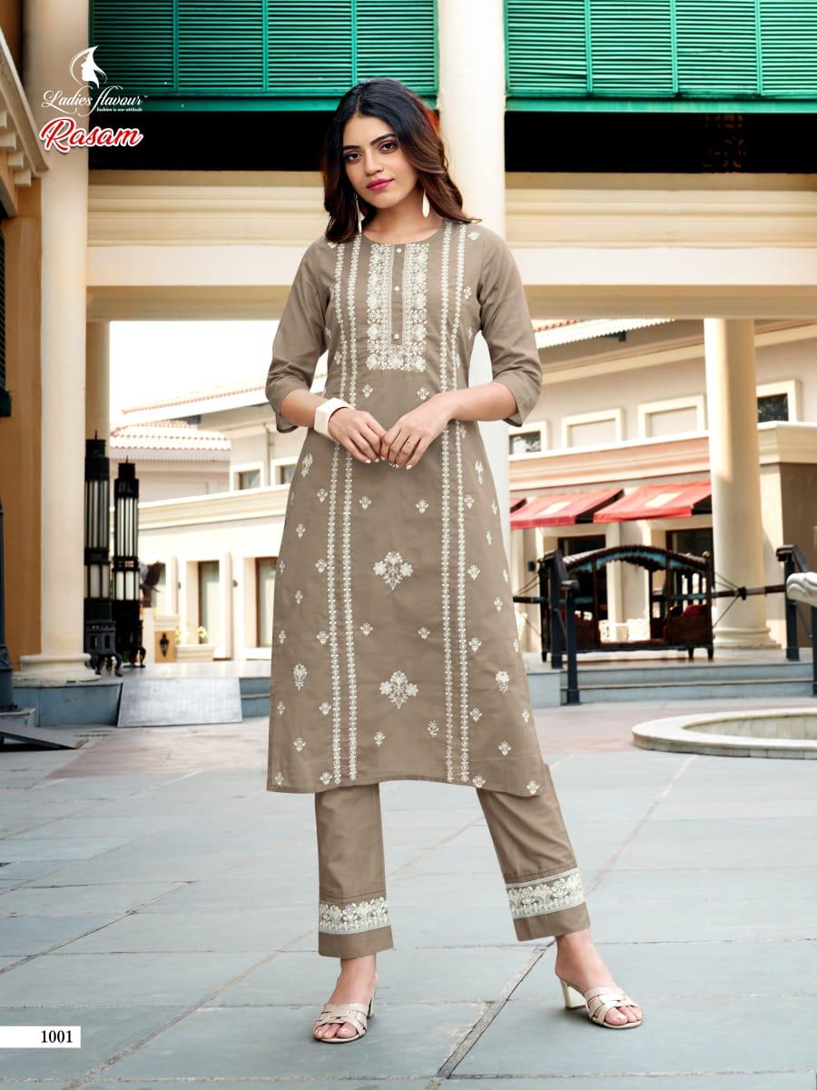 Ladies Flavour Presents  Rasam  Kurti With Bottom Collection