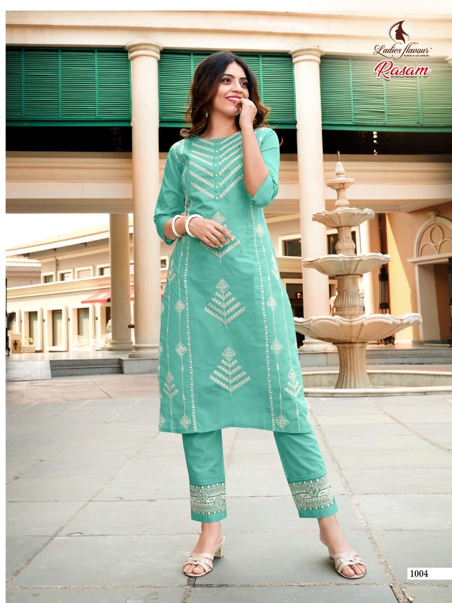 Ladies Flavour Presents  Rasam  Kurti With Bottom Collection