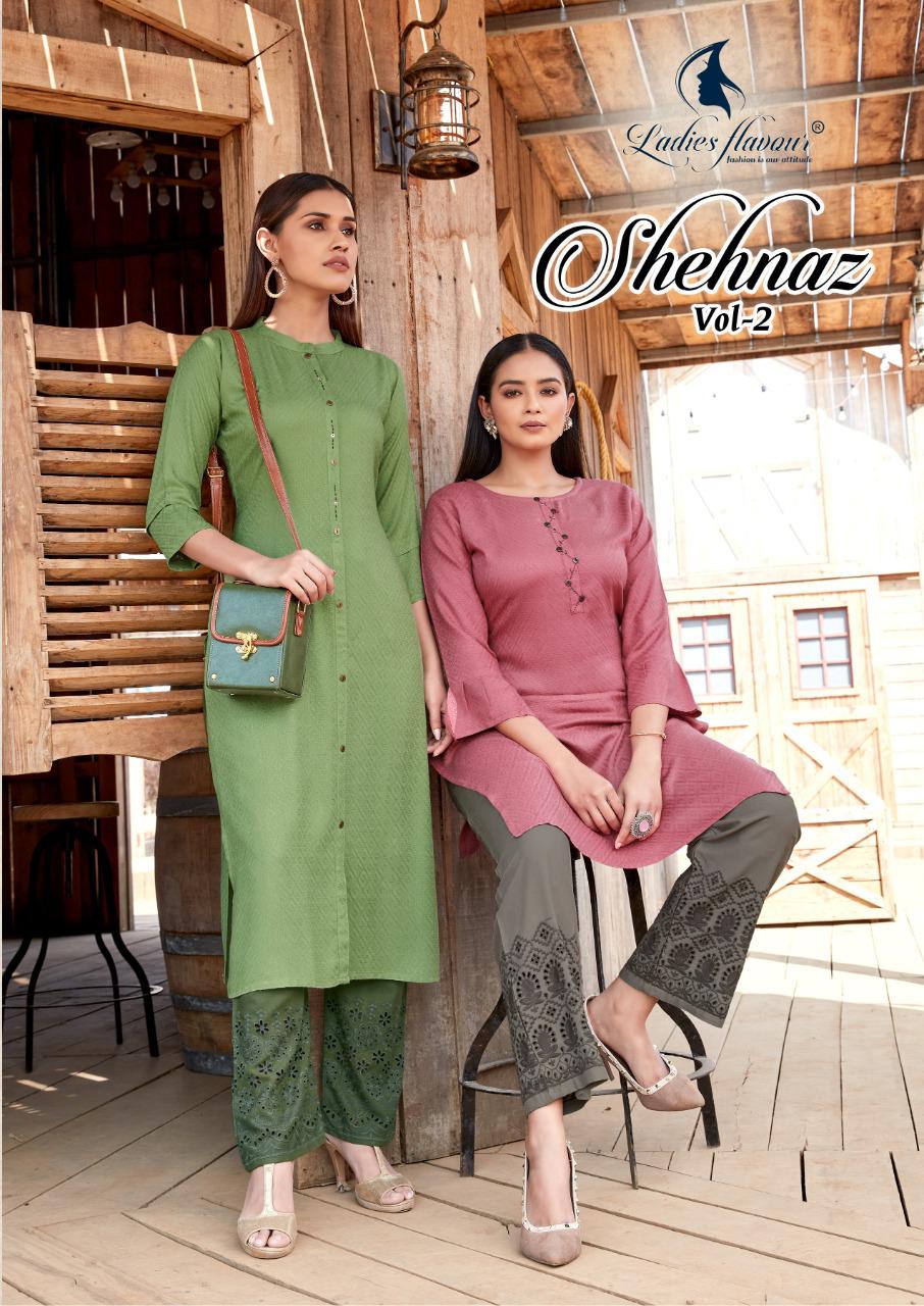 Ladies Flavour Presents  Shehnaz Vol 2 Designer Kurti With Bottom
