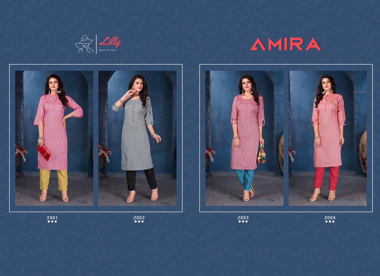 Lilly  Presents Amira  Fancy Kurti Collection