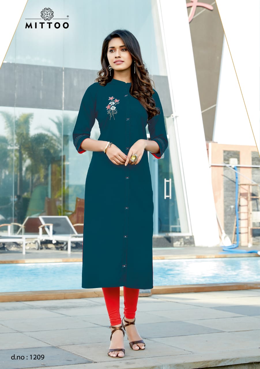 Mittoo Presents  Palak  Vol 23 Ethnic Wear  Kurti Collection