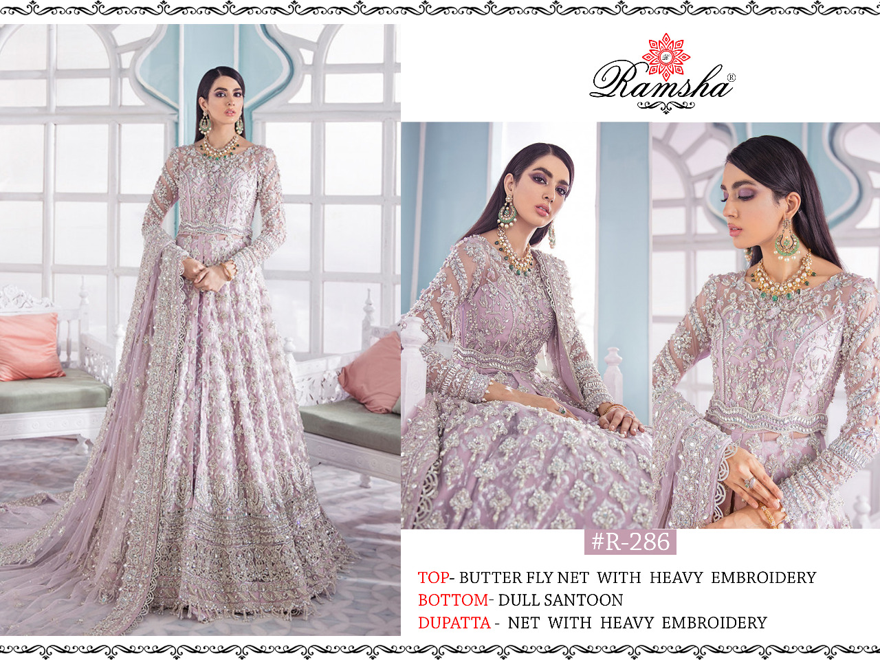 Ramsha By  R 285 To 288 Pakistani Salwar Suits
