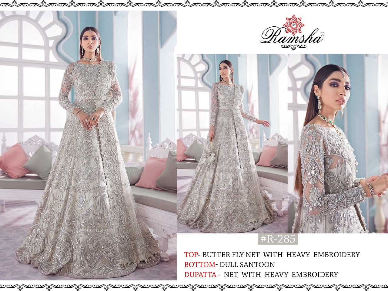 Ramsha By  R 285 To 288 Pakistani Salwar Suits