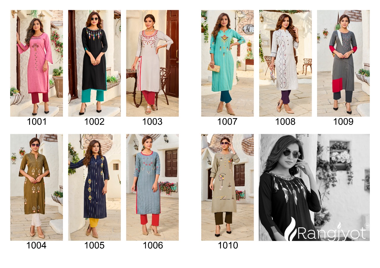 Rangjyot Presents  Siya Vol  1 Designer Kurtis