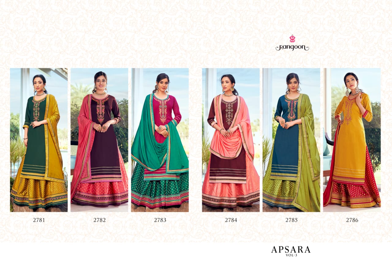Rangoon By  Apsara  Vol  3  Readymade Collection