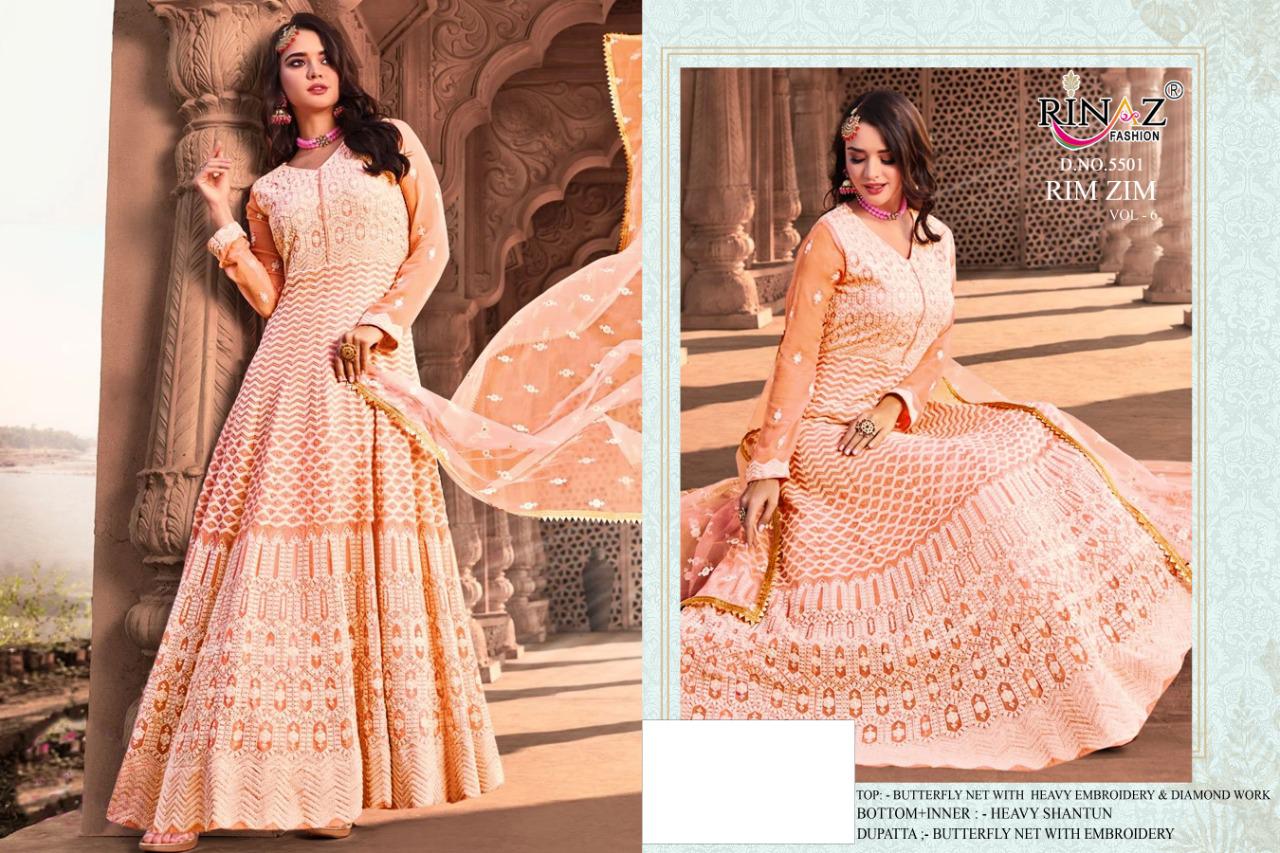 Rinaz Presents Rim Zim Vol 6 Designer Heavy Wedding Wear Pakistani Salwar Suits