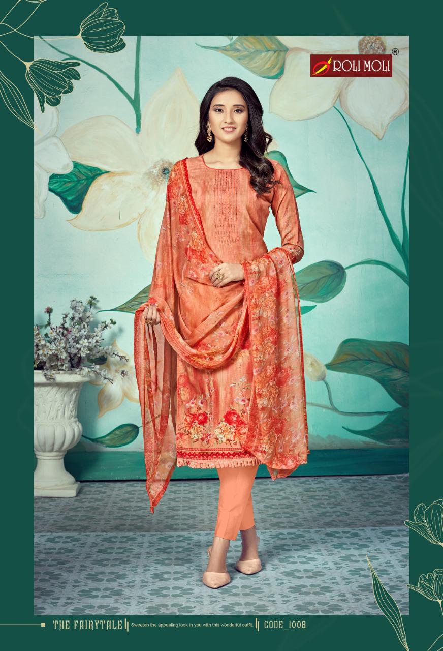 Roli Moli Presents  Mallika  Vol 6 Designer Dress Material