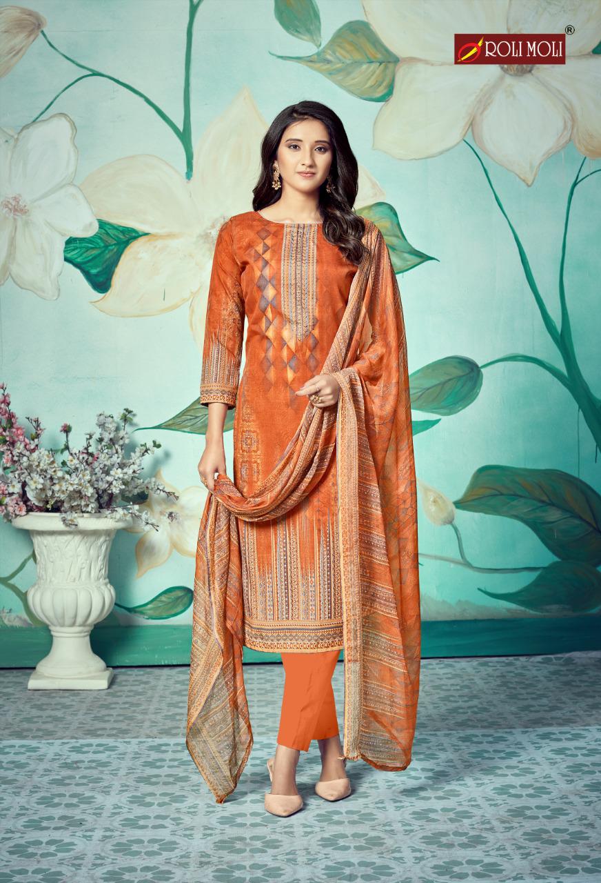 Roli Moli Presents  Mallika  Vol 6 Designer Dress Material