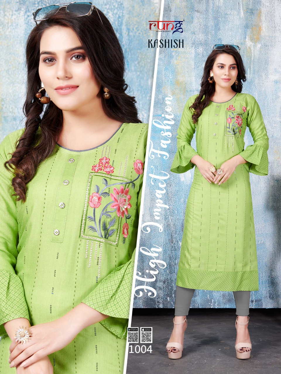 Rung  Presents Kashish Casual Wear Kurtis