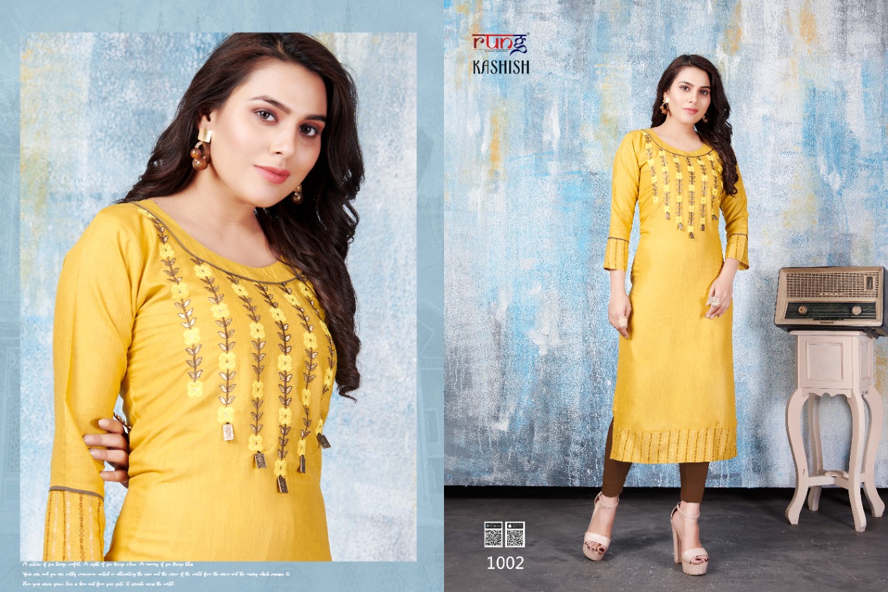 Rung  Presents Kashish Casual Wear Kurtis