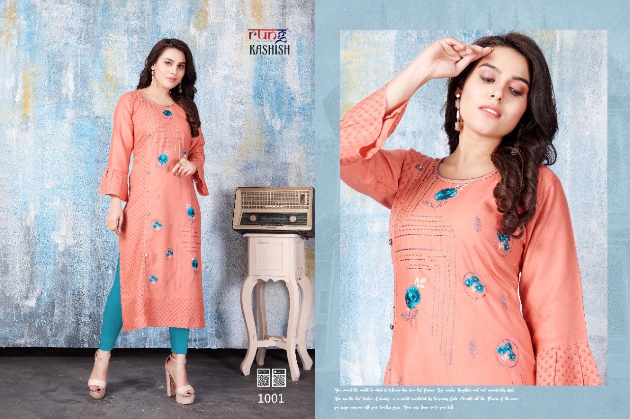 Rung  Presents Kashish Casual Wear Kurtis