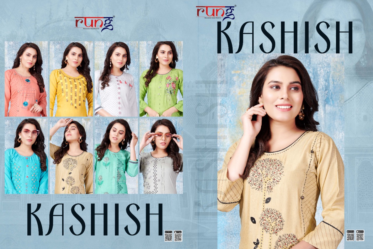 Rung  Presents Kashish Casual Wear Kurtis