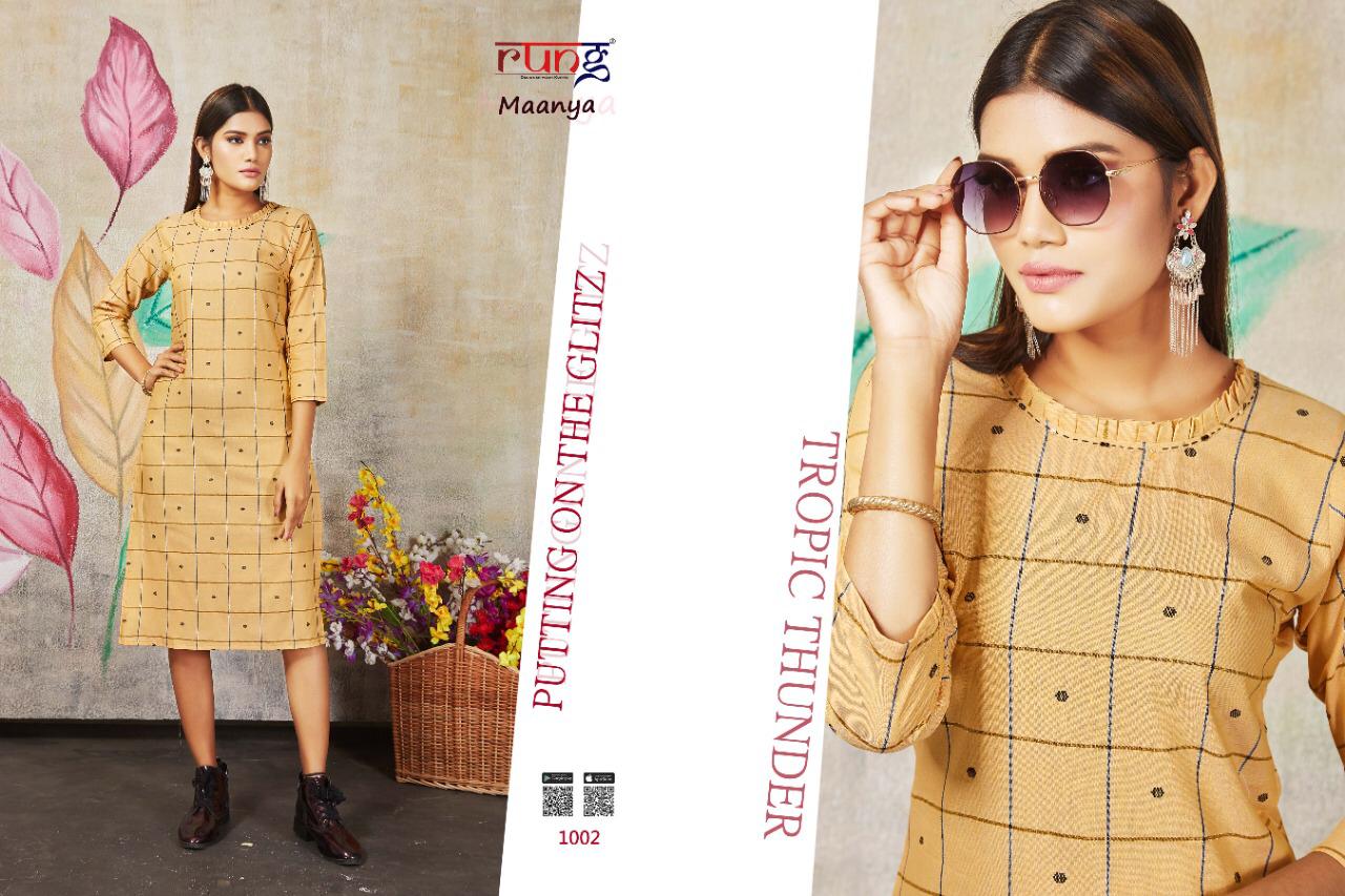Rung Presents Maanya Regular Wear  Kurtis Collection