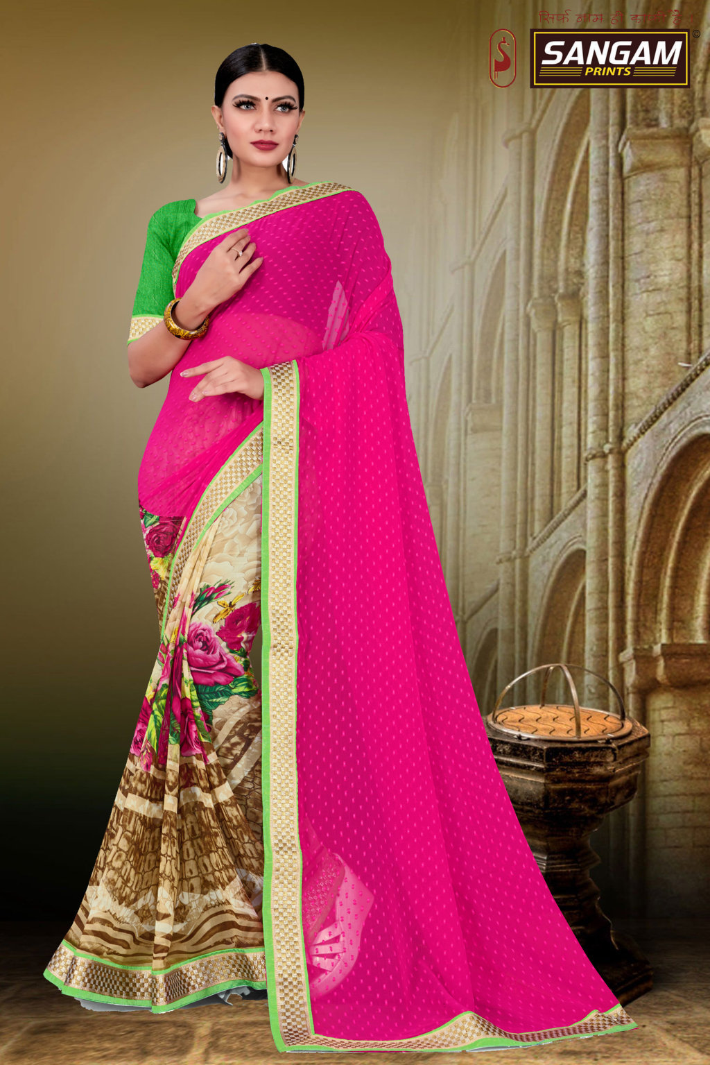 Sangam Presents Kaashi-4 Georgette Sarees
