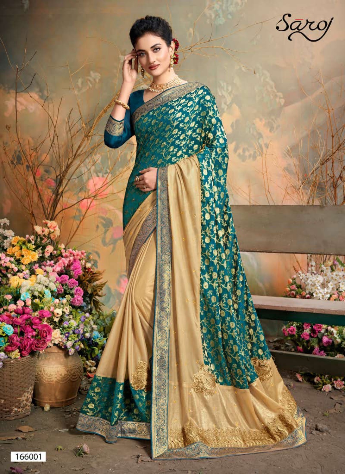 Saroj Presents Aahana Party Wear Sarees Catalogue