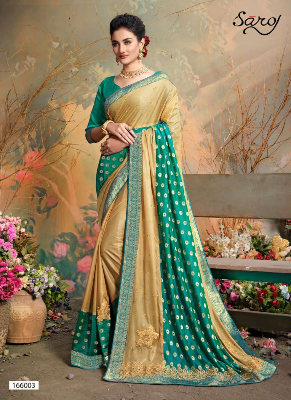 Saroj Presents Aahana Party Wear Sarees Catalogue