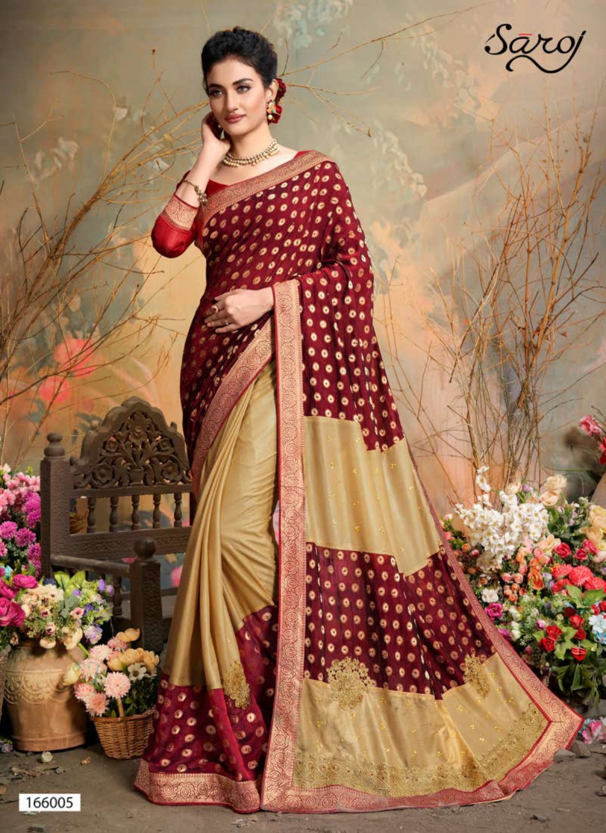 Saroj Presents Aahana Party Wear Sarees Catalogue