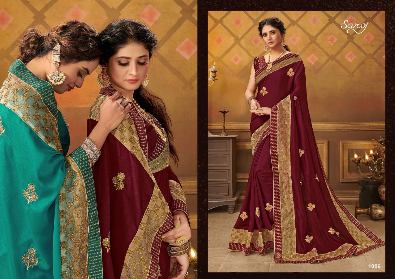 Saroj Presents  Divyajyoti  Festive Wear Sarees Collection