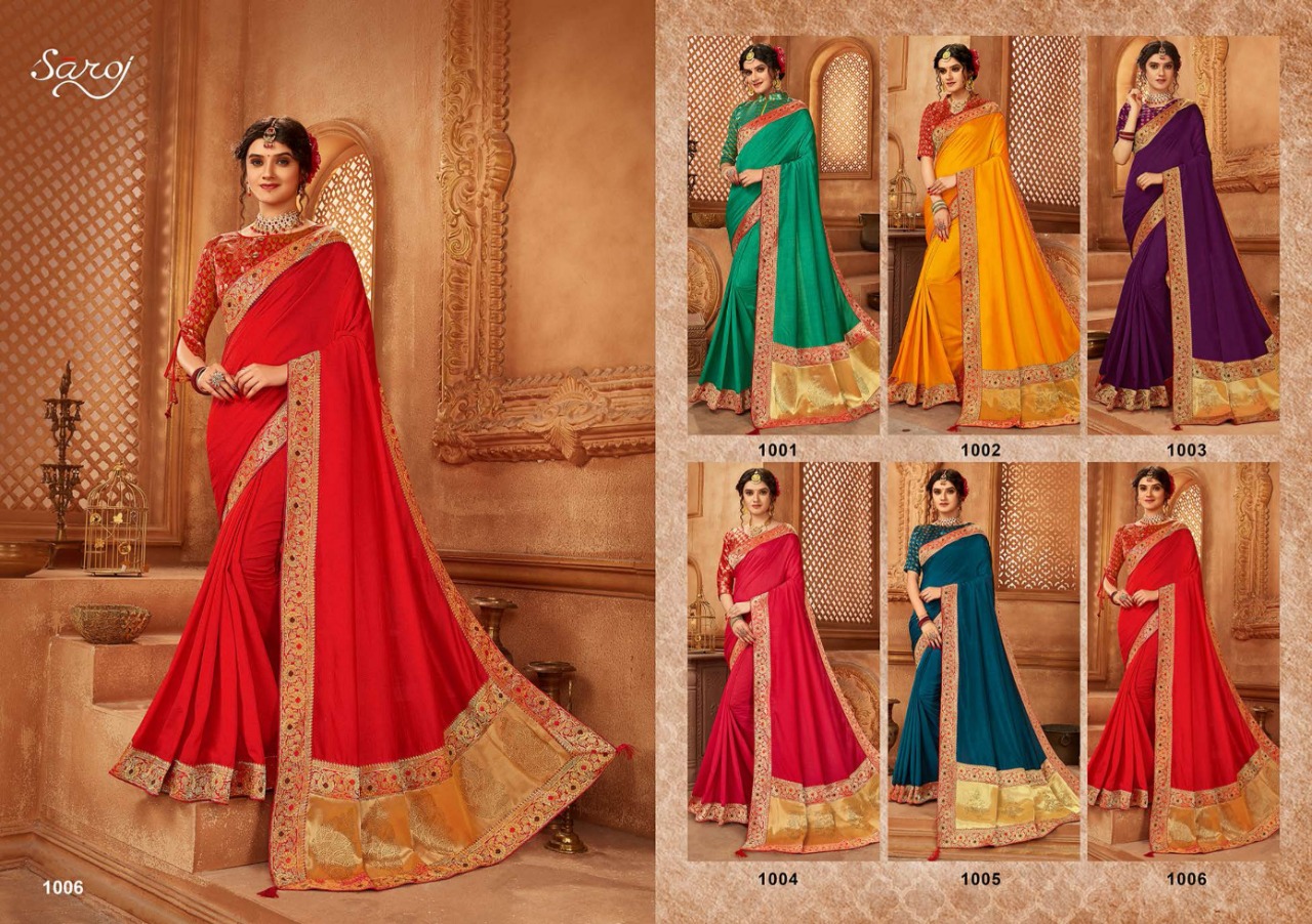 Saroj Presents  Abhilasha Festive Wear Sarees Collection
