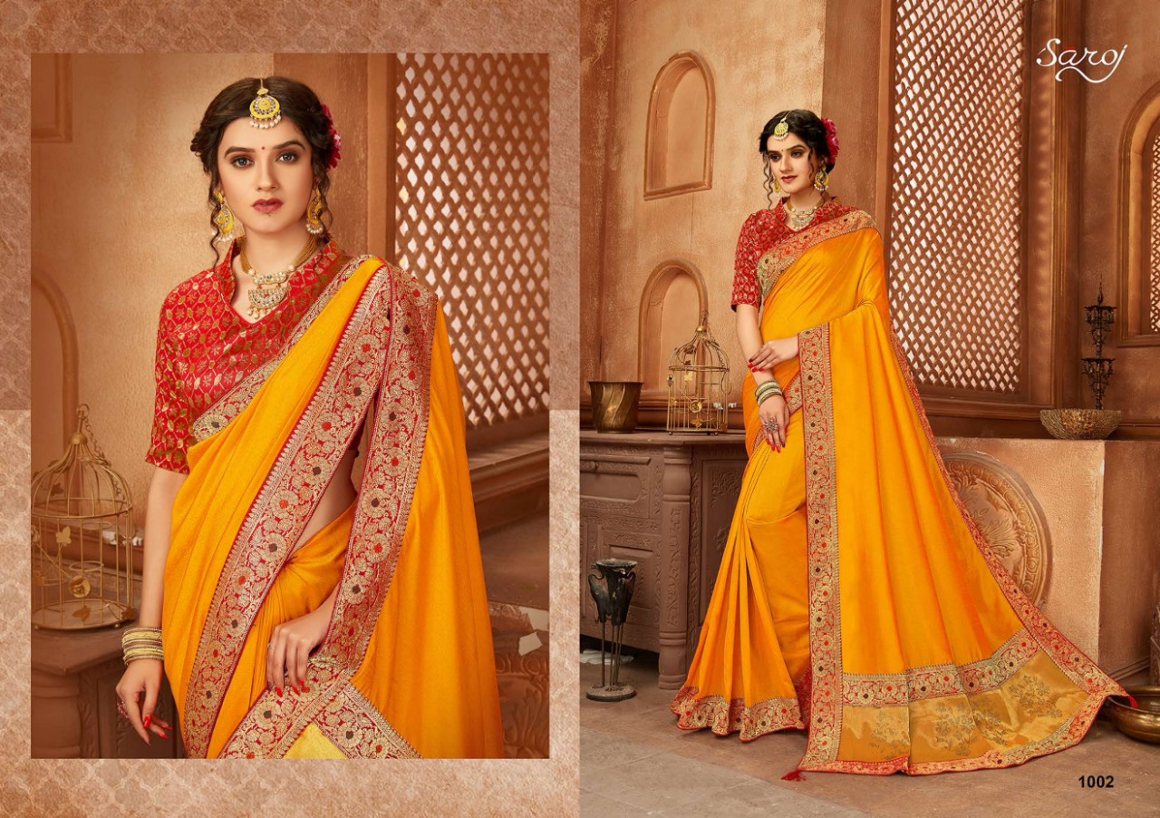 Saroj Presents  Abhilasha Festive Wear Sarees Collection