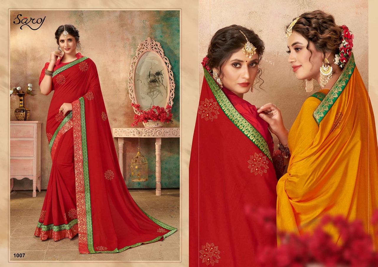 Saroj   Presents  Gulfar Festive Wear Sarees Collection