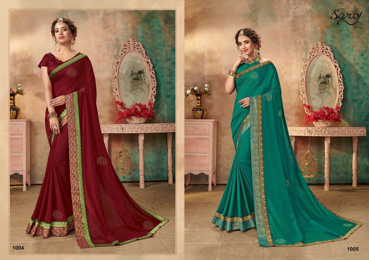 Saroj   Presents  Gulfar Festive Wear Sarees Collection