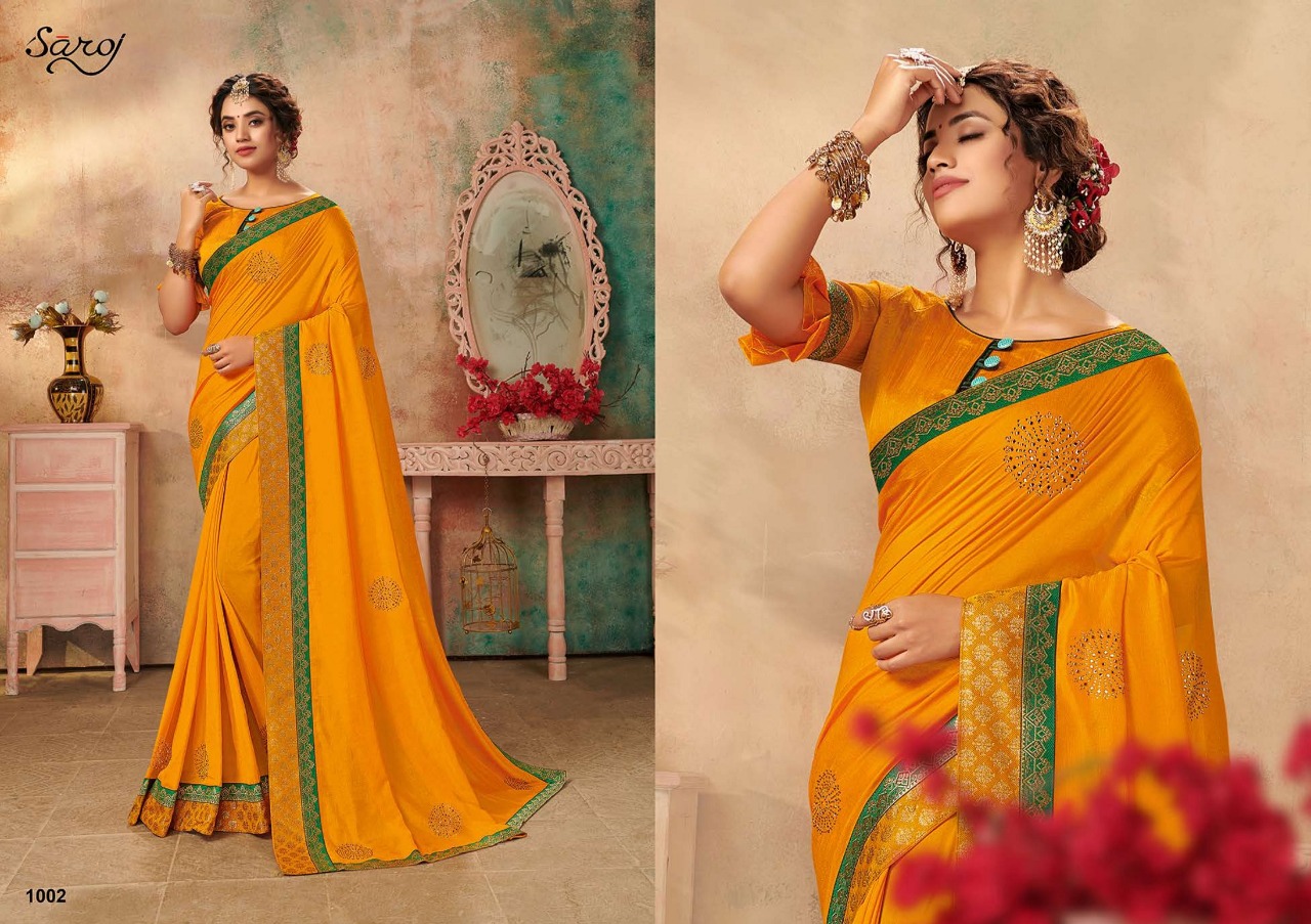 Saroj   Presents  Gulfar Festive Wear Sarees Collection