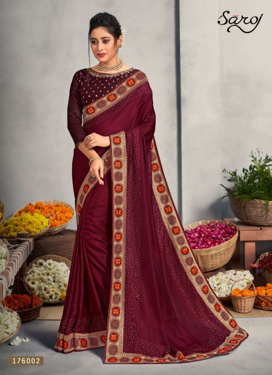 Saroj Presents Miracle Festive Wear  Sarees Collection