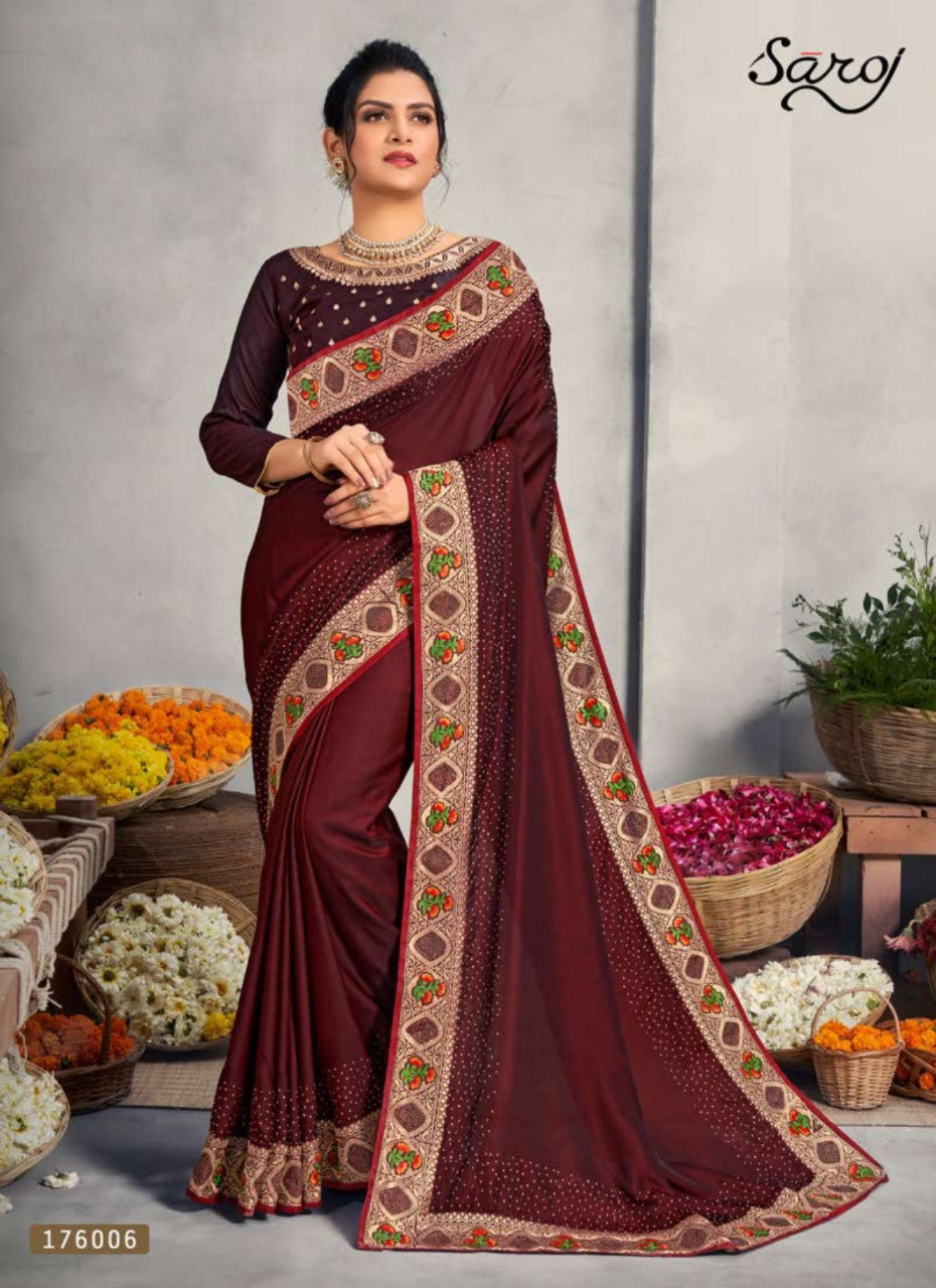 Saroj Presents Miracle Festive Wear  Sarees Collection