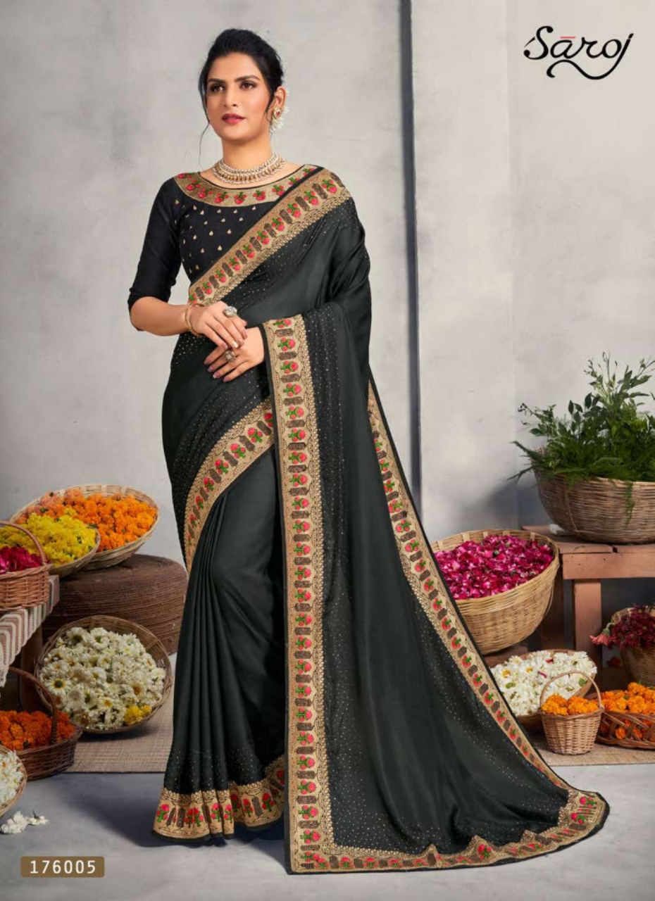 Saroj Presents Miracle Festive Wear  Sarees Collection