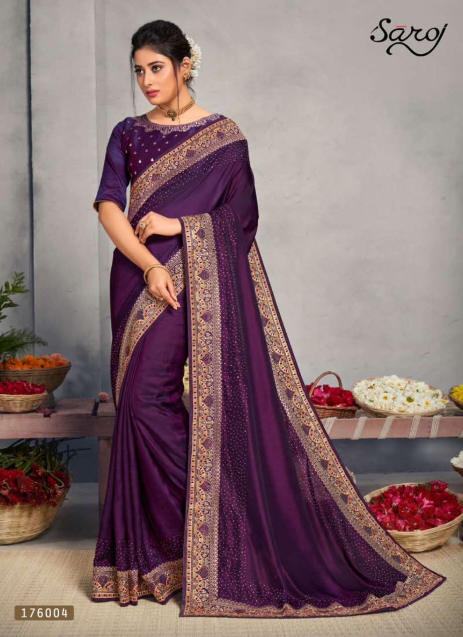 Saroj Presents Miracle Festive Wear  Sarees Collection