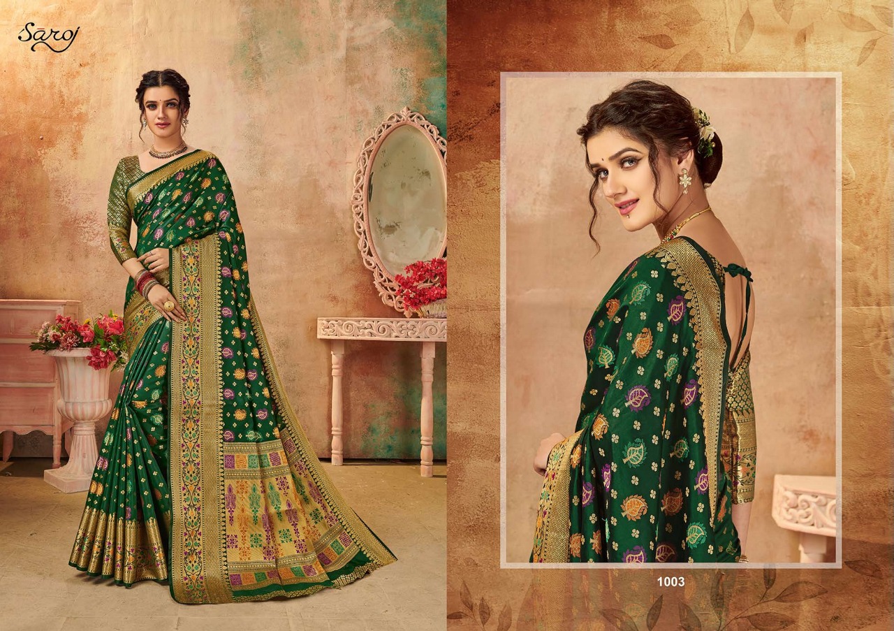 Saroj Presents  Monalisa Festive Wear Sarees Collection