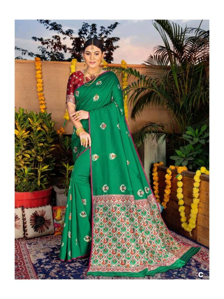 Shangrila  Presents Sonpari Silk Festive Wear Sarees Collection