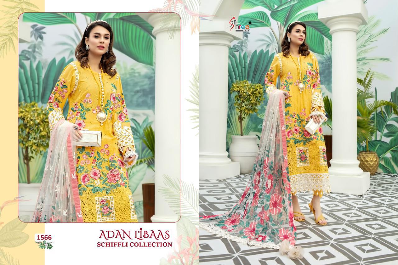 Shree Launching  Adan Libaas Schiffli Collection Pakistani Salwar Suits