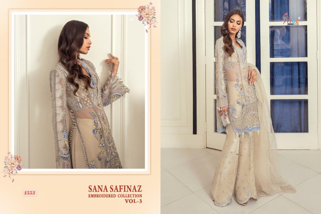 Shree  Presents Sana Safinaz Embroidered Collection Vol  3 Pakistani Salwar Suits