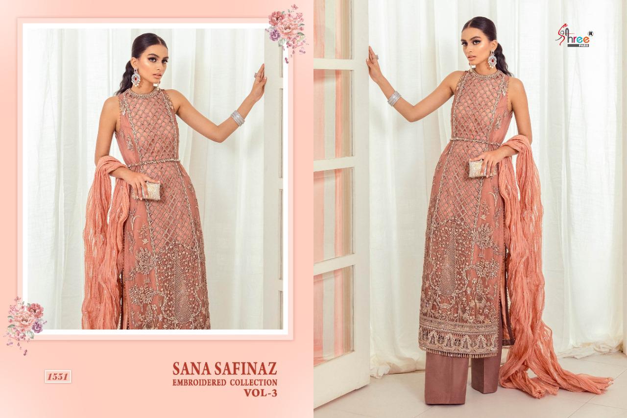 Shree  Presents Sana Safinaz Embroidered Collection Vol  3 Pakistani Salwar Suits