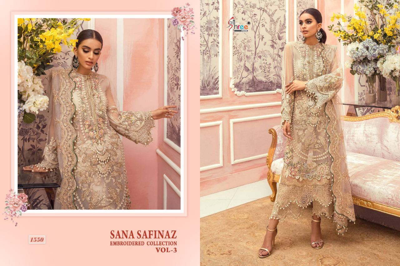 Shree  Presents Sana Safinaz Embroidered Collection Vol  3 Pakistani Salwar Suits