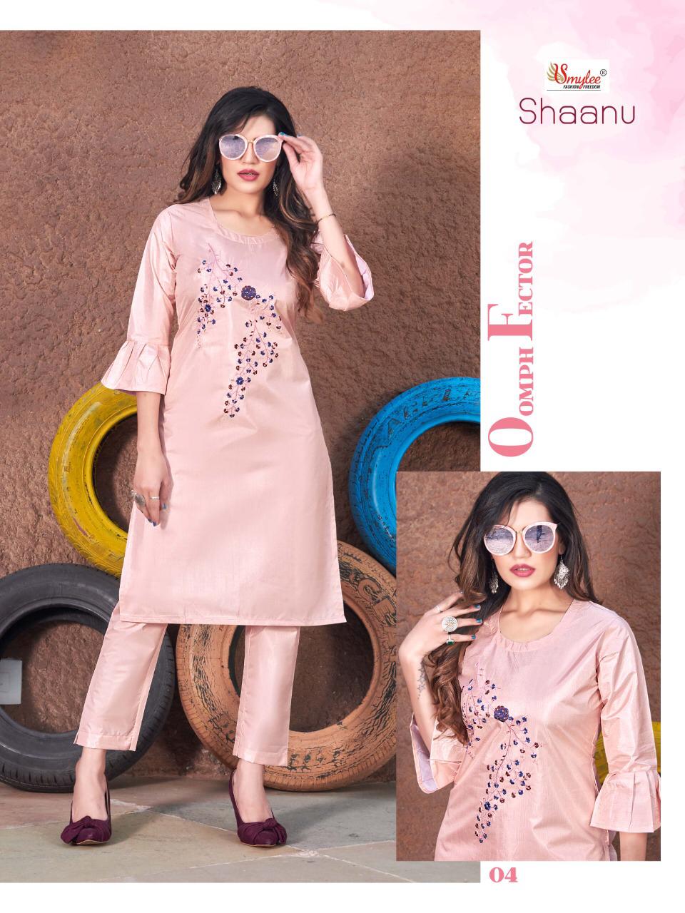 Smylee Presents Shaanu  Designer Kurti With Bottom