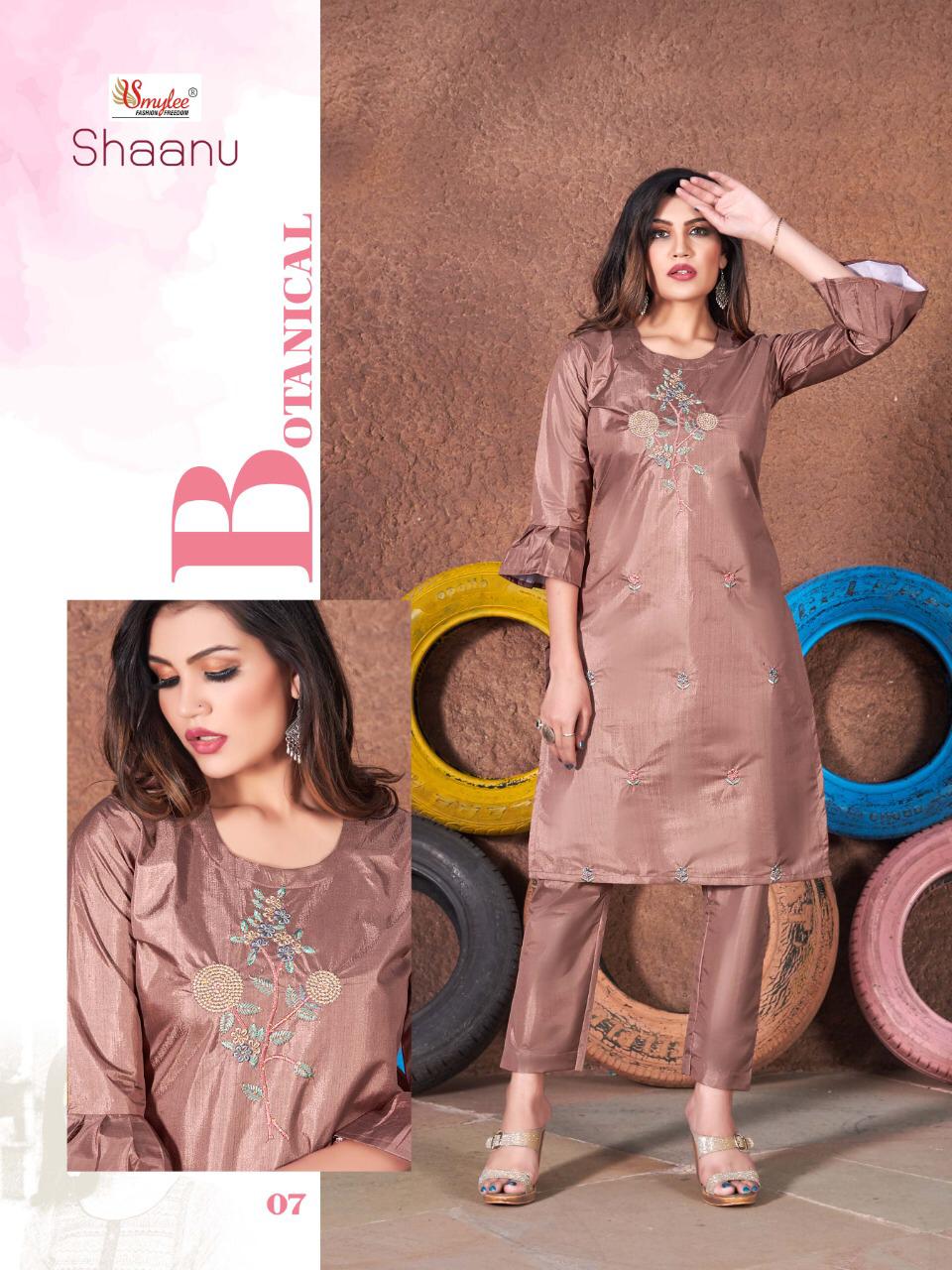 Smylee Presents Shaanu  Designer Kurti With Bottom