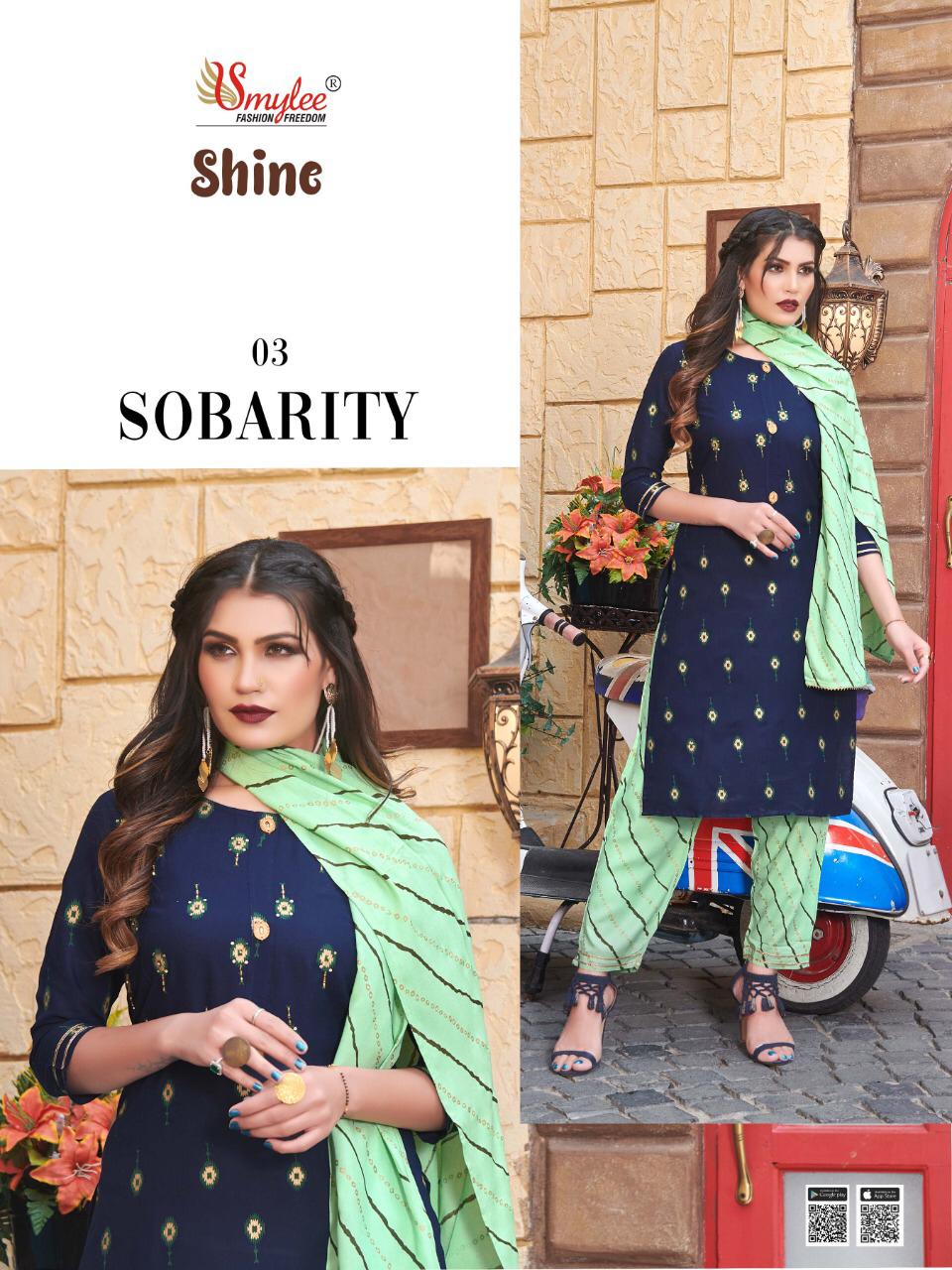 Smylee Presents  Shine  Printed Readymade Collection