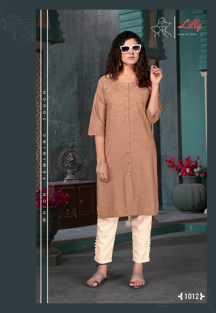 Lilly Presents Barbla  Kurtis With Bottom  Collection