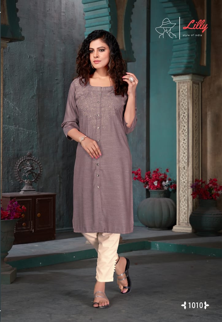 Lilly Presents Barbla  Kurtis With Bottom  Collection