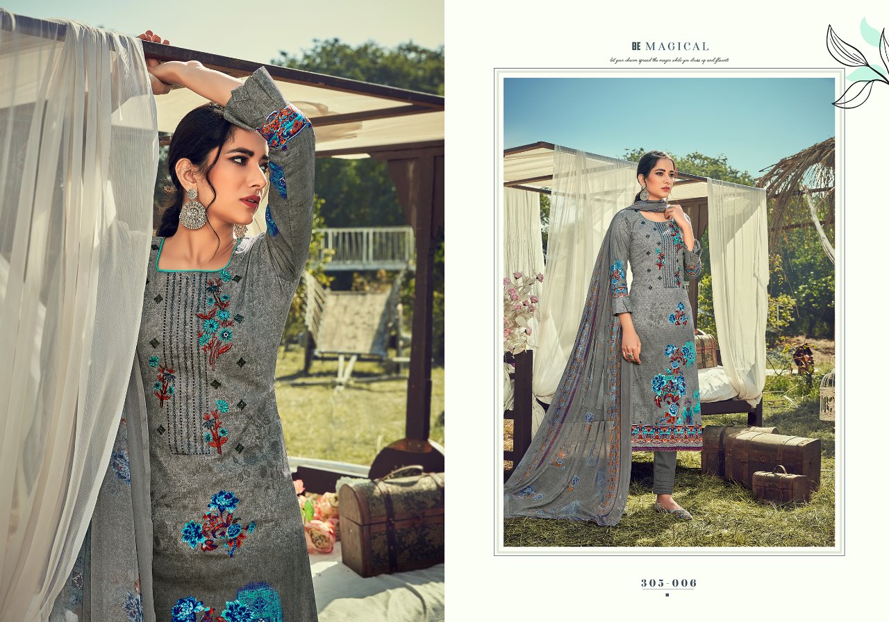 Zulfat Presents Amelia Fancy Digital Printed Dress Materials Collection