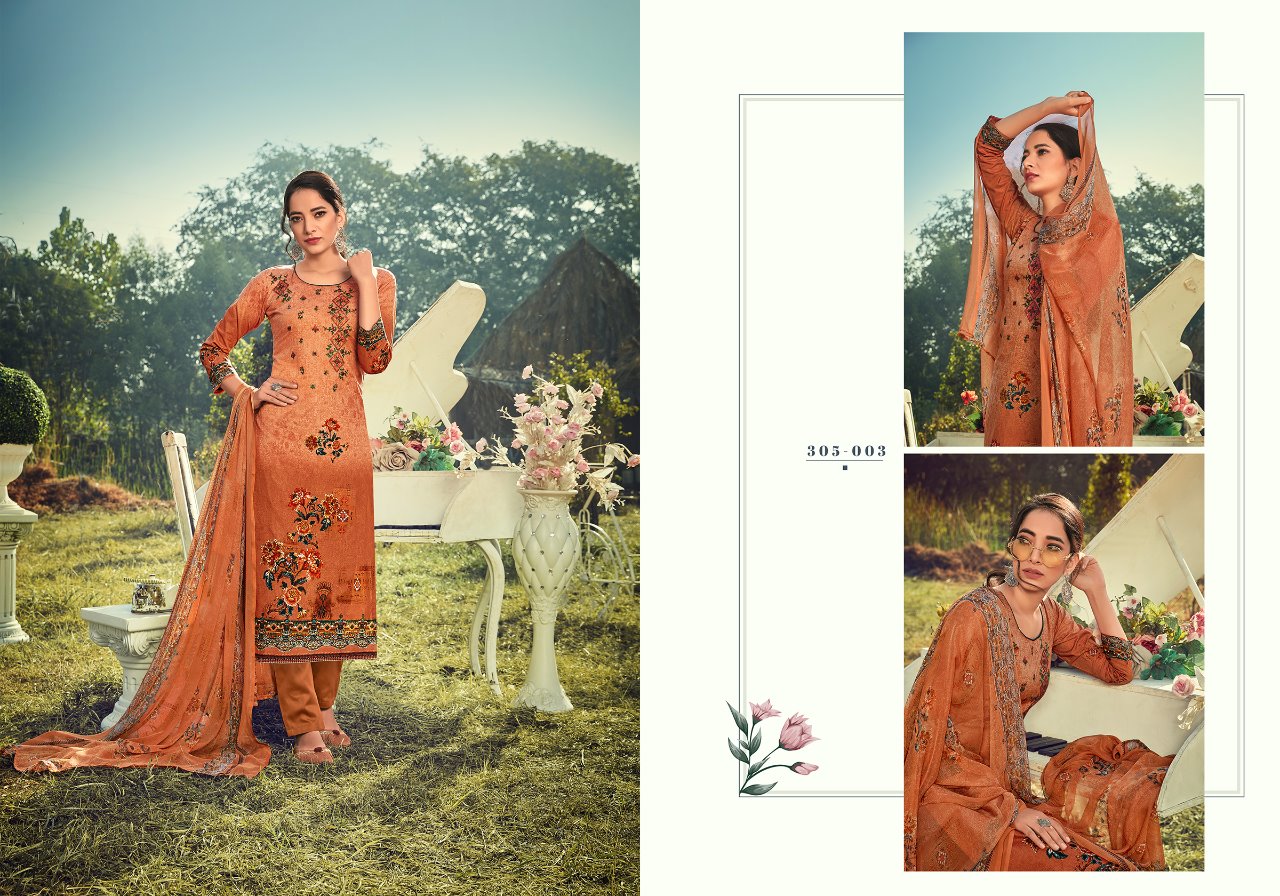 Zulfat Presents Amelia Fancy Digital Printed Dress Materials Collection