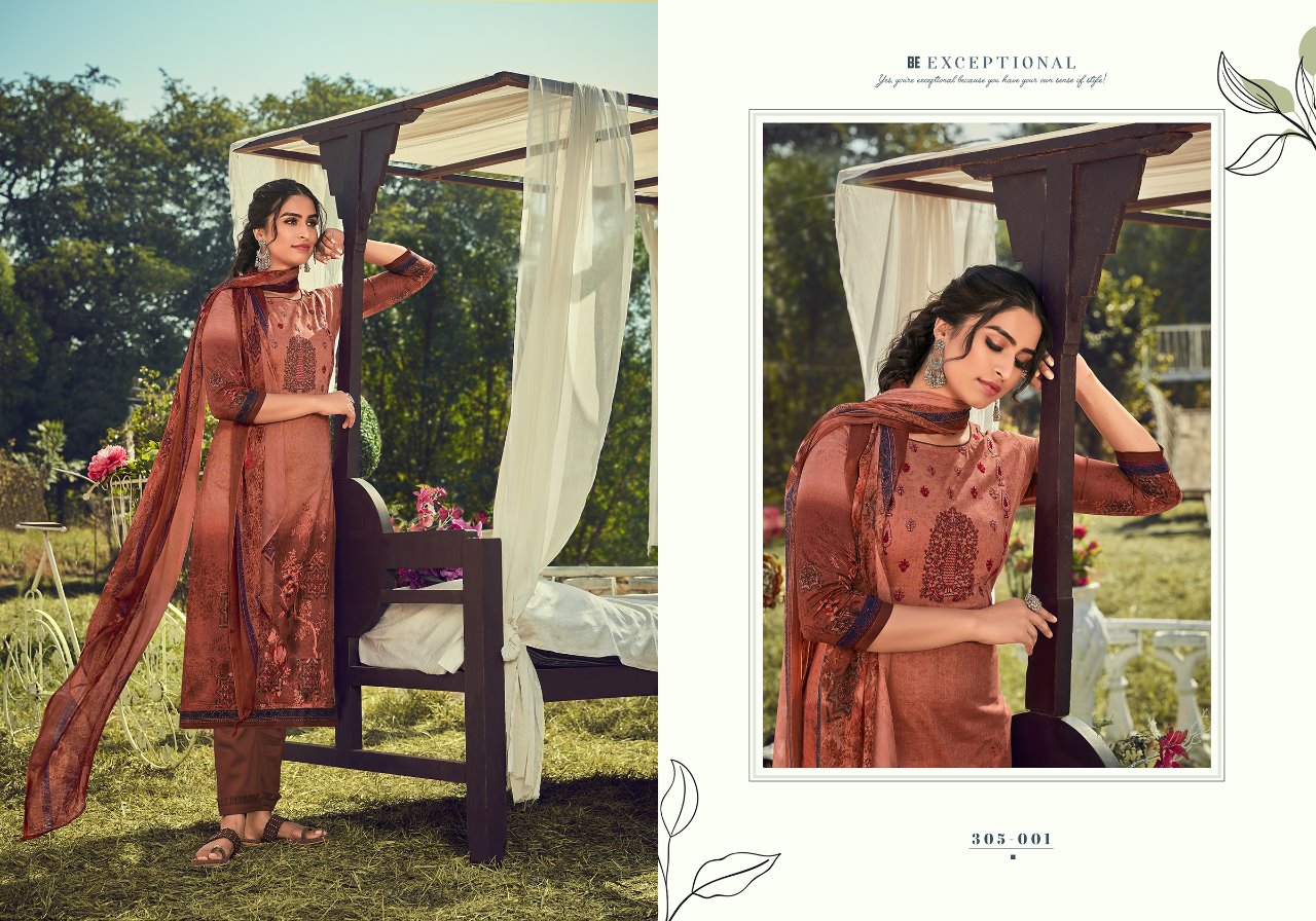 Zulfat Presents Amelia Fancy Digital Printed Dress Materials Collection