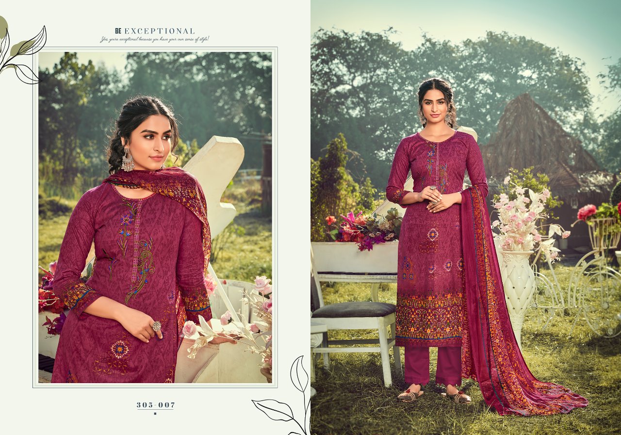 Zulfat Presents Amelia Fancy Digital Printed Dress Materials Collection