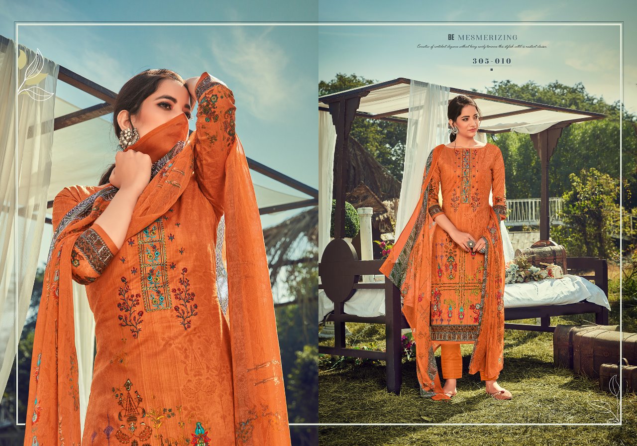 Zulfat Presents Amelia Fancy Digital Printed Dress Materials Collection